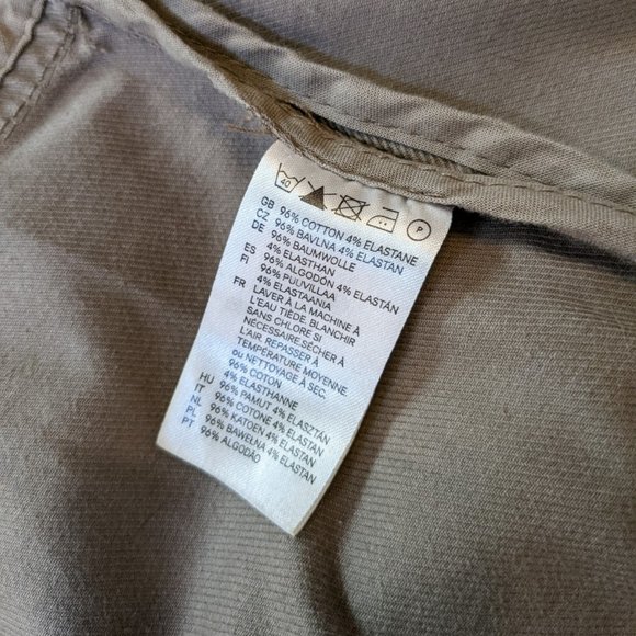 H&M Double Breasted Tan Khaki Field Jacket Utility Jacket Size Small - Picture 9 of 12